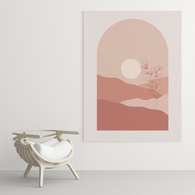 Boho modern väggkonst tryck, Värdeaffisch papper (boho modern wall art Print, Value Poster Paper)