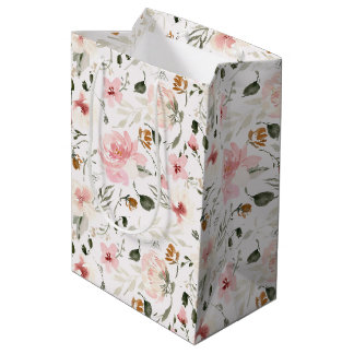 Boho modern vattenfärgsfärgad blommigt