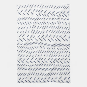 Boho moderna abstrakt Mudcloth i marin Kökshandduk