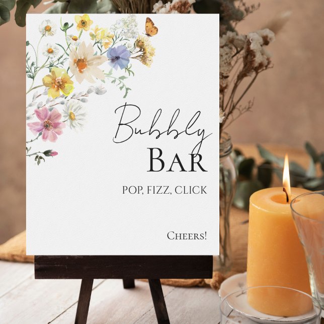 Boho Möhippa Bubly Pub Pop Fizz Clink-tecken Poster (Skapare uppladdad)