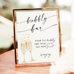 Boho Möhippa Bubly Pub Sign | Mimosa Pub Poster<br><div class="desc">Den här Bubly Mimosa Pub-signalen har handmålade champagneflukar och är perfekt till visning vid duschen eller evenemangets bubblande station! Färg för text och bakgrund är helt redigerbart —> Klicka på knappen Anpassa ytterligare för att redigera!</div>