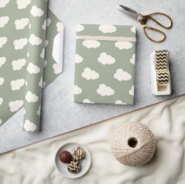 Boho moln himmel Enkel Könsneutral Barn Sage Presentpapper