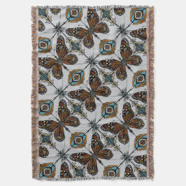 Boho Monarch Butterfly Inspired Diagonal Tile Filt