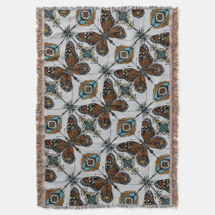 Boho Monarch Butterfly Inspired Diagonal Tile Filt