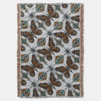 Boho Monarch Butterfly Inspired Diagonal Tile Filt
