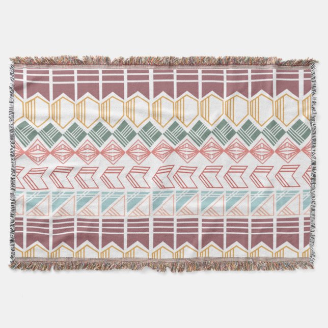 Boho Mönster Filt (Framsidan)