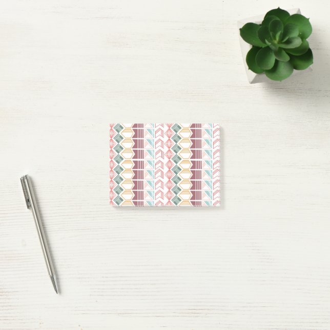 Boho Mönster Post-it Block (Kontor)
