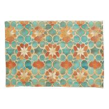 Boho Moroccan Turcos och Terracotta Blommigt