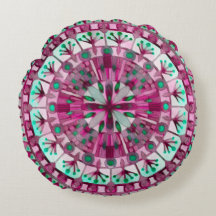 Boho Mosaic Tile Rosa Berry -
