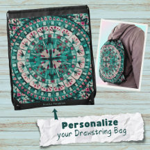 Boho Mosaic Tile Teal Ocean -