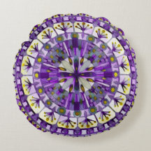 Boho Mosaic Tile Violet Flame -