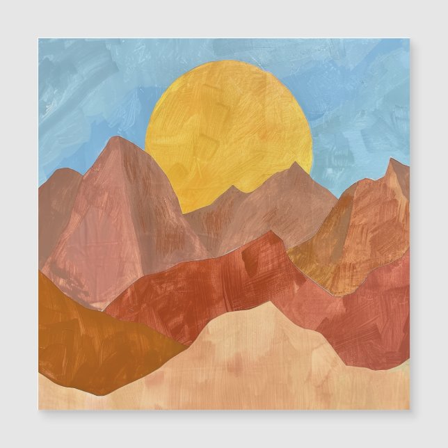 Boho Mountain Sunset - Warm Earth Tone Ligcape (Framsida)