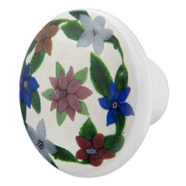 Boho Multi Färg Flowers Victorian Mönster Knopp