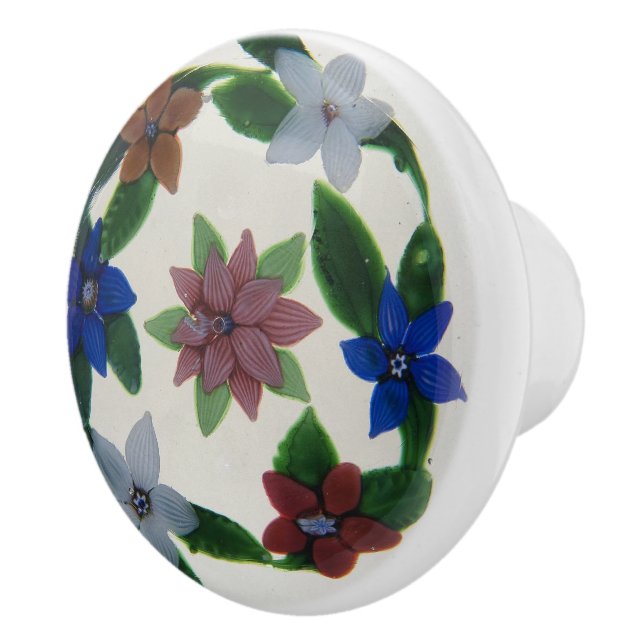 Boho Multi Färg Flowers Victorian Mönster Knopp (Höger)