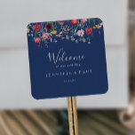 Boho Multifärgad WildblommBröllop Välkommen Fyrkantigt Klistermärke<br><div class="desc">Den här boho-multifärgaden vildblomman bröllop är ett välkommet kvadratiskt klistermärke som är perfekten för ett bröllop som är rikt. Utformningen har ett flerfärgat sortiment av blommor i rosa,  ,  lila,  gult,  vit,  violett,  röd,  burgig vild. Dessa etiketter är perfekt för hotellgästpåsar och destinationsbröllop.</div>