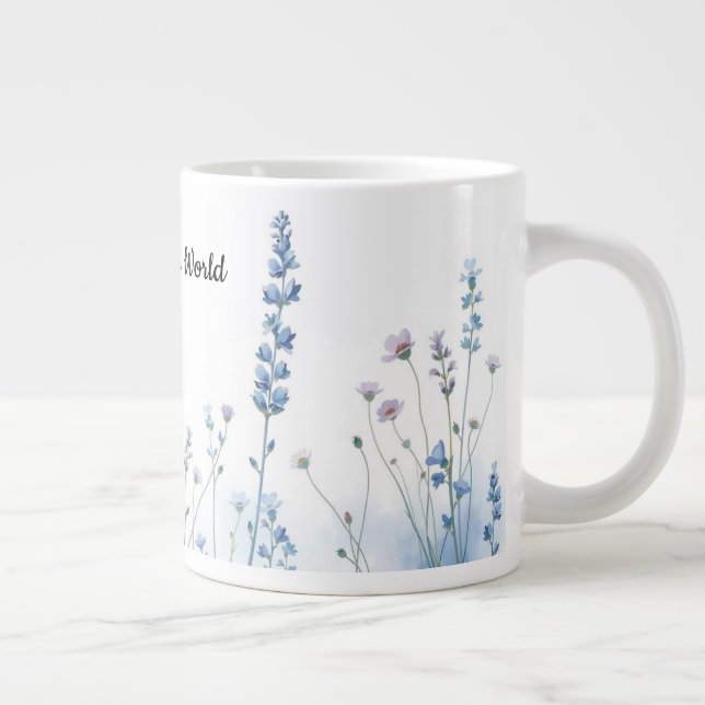 Boho Mummy’s Wildflowers Floral Aesthetic Jumbo Mugg (Höger)