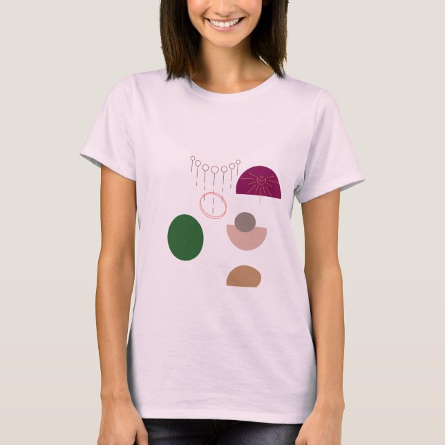 "Boho Muse" T-Shirt - Fritt spritt design (Framsida)