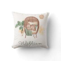 Boho Mysigt Nalle Sömn Monogram Nursery