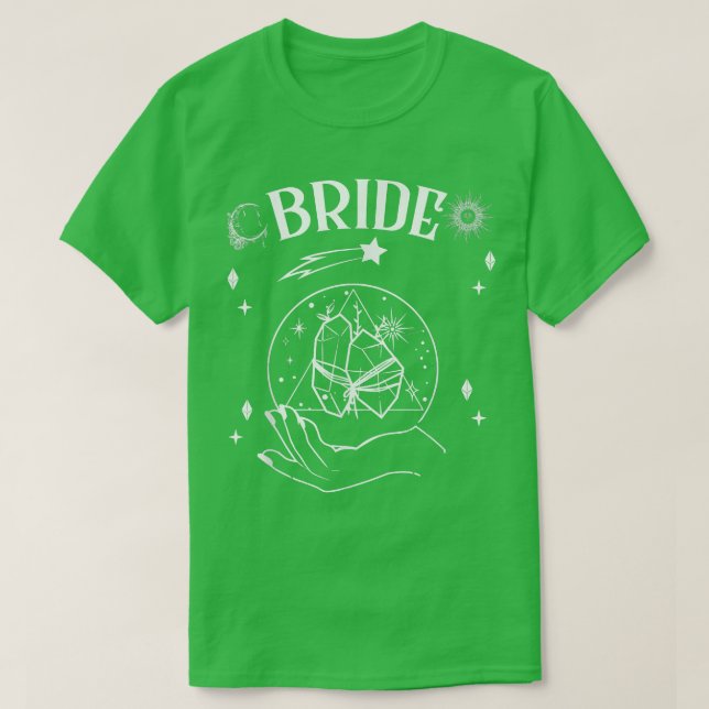 Boho Mystic Tarot Celestial Bachelorette Bride Bri T Shirt (Design framsida)