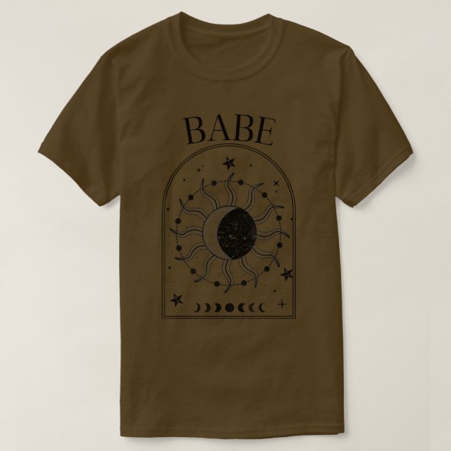 Boho Mystic Tarot Celestial Bachelorette Bride Bri T Shirt (Design framsida)