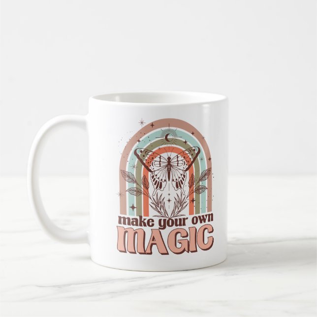 Boho Mystical Butterfly Kaffemugg (Vänster)