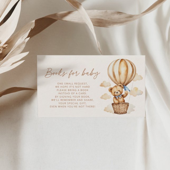 Boho Nalle Baby Shower Bokar för Baby Tilläggskort (Skapare uppladdad)