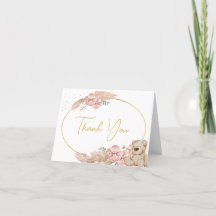 Boho Nalle Baby Shower eller Birthday