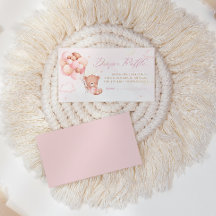 Boho Nalle Girl Baby Shower Raffle