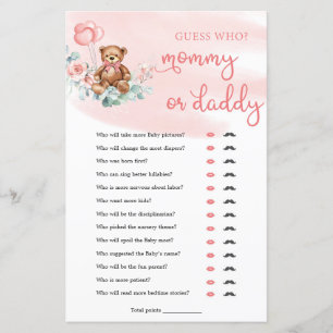 Boho Nalle Mamma eller Pappa Baby Game