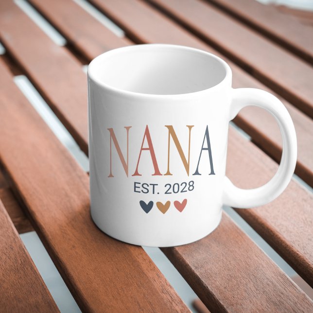Boho Nana Mugg | Personlig Grandmor Gift (nana mug, boho nana mug, personalized nana mug, custom nana mug, nana coffee mug, grandmother mug,)
