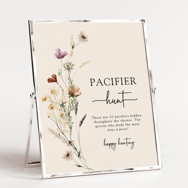Boho Nappjägare Poster (Boho Pacifier Hunter Poster
)
