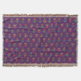 Boho naturinspirerad kastfilt filt