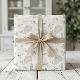 Boho-Nautisk Ocean-Barnkalas Presentpapper