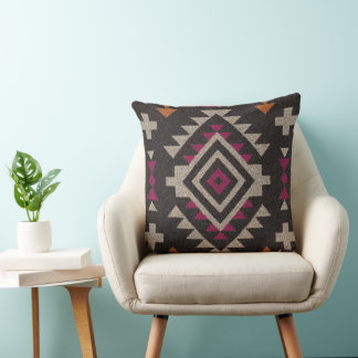Boho Navajo Tribal Throw Pillow Kudde