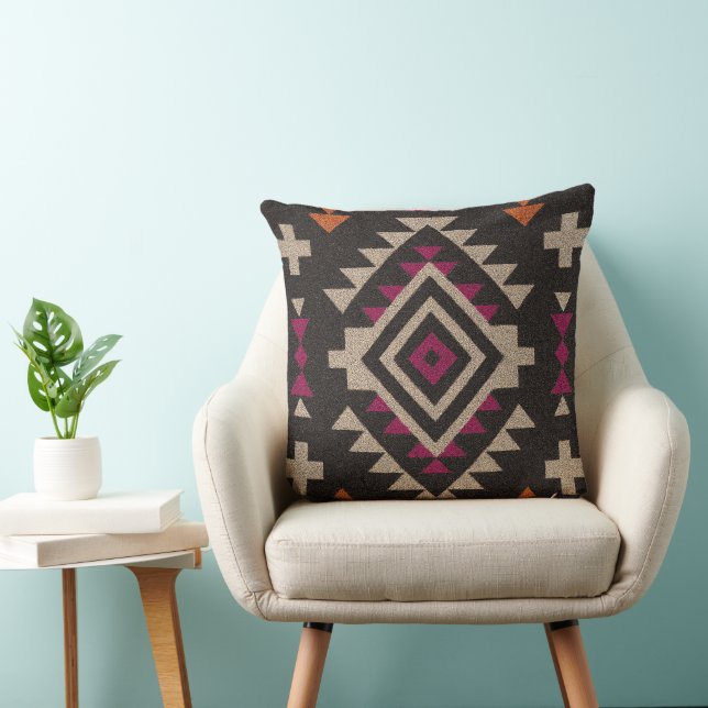 Boho Navajo Tribal Throw Pillow Kudde (Stol)