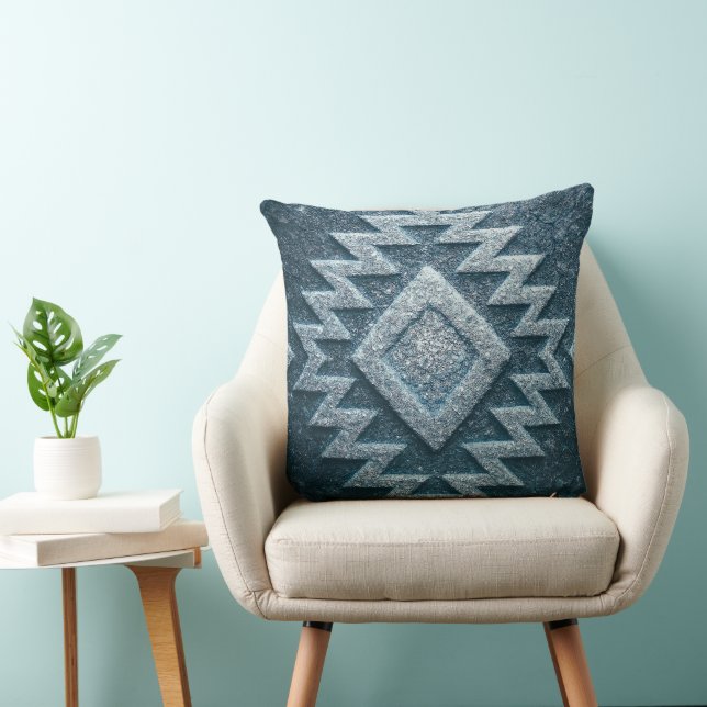 Boho Navajo Tribal Throw Pillow Kudde (Stol)