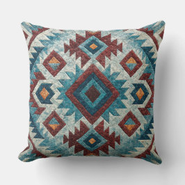 Boho Navajo Tribal Throw Pillow Kudde