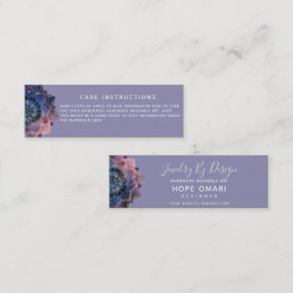 Boho Nebula Bloom | Mandala Design Mini Visitkort
