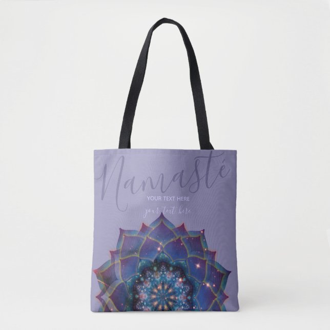 Boho Nebula Bloom | Mandala Design Tygkasse (Framsida)