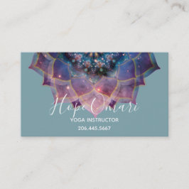 Boho Nebula Bloom | Mandala Design Visitkort