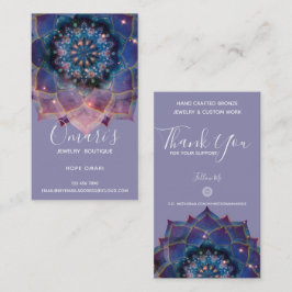 Boho Nebula Bloom | Mandala Design Visitkort