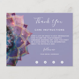 Boho Nebula Mandala, Mystical Flygblad