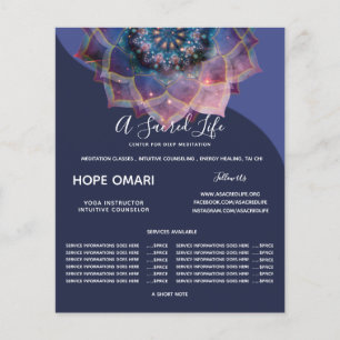 Boho Nebula Mandala, Mystical Flygblad