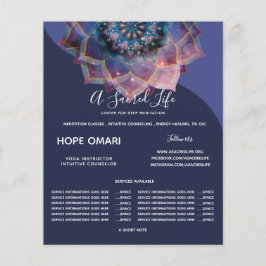 Boho Nebula Mandala, Mystical Flygblad