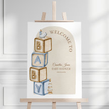 Boho Neutral Block and Leksak Baby Shower