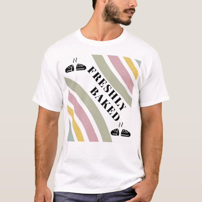 Boho Neutral	Minimal Bakning T-Shirt | nybakat (Framsida)