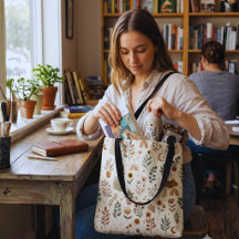 Boho Neutral Regnbågs Shoppingväska