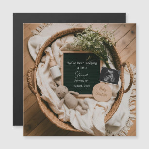 Boho Neutral ultraljud Graviditet Meddelande