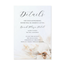 Boho Neutrala Blommiga Detaljer Kort