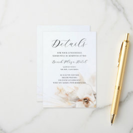 Boho Neutrala Blommiga Detaljer Kort